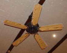 A Pair Of Restaurant Fans - Dimensions: Diameter 80cm / Drop 50cm - CL366 - Ref BB - Location: Milto