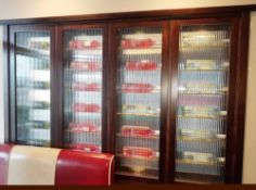 1 x 4-Door Wine Store Display Unit - Approx. 2 Meters Wide - CL366 - Location: Milton Keynes MK1