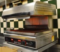 1 x Hatco Quick-Therm Salamander Electric Grill With Stainless Steel Shelf - H58 x W58 x D60 cms - A