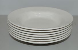 7 x Villeroy & Boch Corpo Deep Plate (0.4L) White 16-2016-2700 W230mm (RRP £49.00)- Ref RC174 Pal 2
