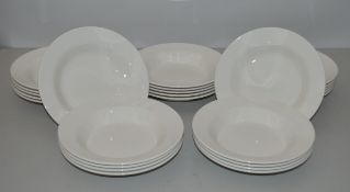 25 x Villeroy & Boch Corpo Deep Plate (0.4L) White 16-2016-2700 W230mm (RRP £175.00) - Ref RC189 Pal