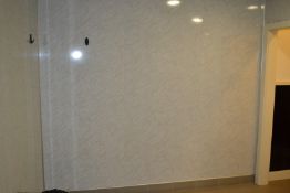 1 x Fitted Shower Wall Panel - Dimensions: H210 x L500cm - Ref: J2117/WCR - CL356 - Location:
