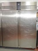 1 x Foster EcoPro G2 EP1440L Double Door Upright Meat Fridge With Stainless Steel Finish - 1350ltr C