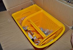1 x Boxed Jantex 20 Litre Mop Bucket and Wringer - Unused - Yellow - CL363 - Location: Stevenage SG1