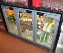 1 x Verlera Osborne High Capacity Triple Hinged Door Backbar Bottle Cooler - Model 2900 - H90 x W136
