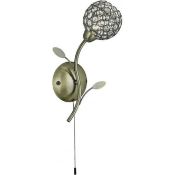 1 x Ex Display 1 Light Switched Wall Light Antique Brass - CL364 - Ref: ERP2- H370 - Location: Altr