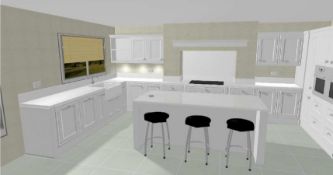 New Fitted Kitchen Designed By 1909 Kitchens - CL338 - Location: Rainhill - Value - £17,000