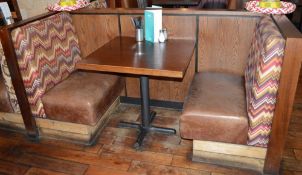 15 x Assorted Pieces Of Upholsted Restaurant Booth Seating - Read Full Description For Details - CL
