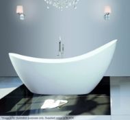 1 x Synergy 1750 Black Slipper Bath - New Stock/No Box - Ref: SY-FSB309BLK - Location: Cheadle SK8