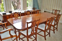 Grand Wooden Dining Table and Chairs - CL368 - Bowdon WA14 - NO VAT