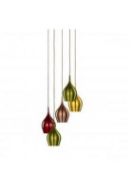 1 x New Vibrant 5 Light Ceiling Pendant Coloured Aluminium(RRP: £264.00) - Ref CQ319