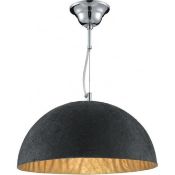 1 x Dome 1 Light Ceiling Pendant Gold - New Boxed Stock - CL364 - Ref: ERP1- 8149GO - Location: Altr