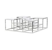 1 x EX DISPLAY METAL AND GLASS MULTI COFFEE TABLE - CL364 - Ref:WH- J2287 - Location: Altrincham WA1