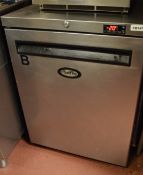 1 x Foster Undercounter Single Door Freezer With Stainless Steel Finish - Model LR150-A - H65 x