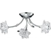 1 x Ex Display Bellis 3 Light Semi-Flush Ceiling Light Polished Chrome - CL364 - Ref: PAL Edin/2 126