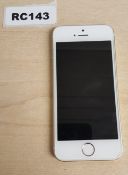 1 x Apple IPhone SE Gold Smartphone Not Working - Ref RC143