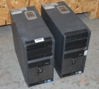 2 x Fujitsu Esprimo P2560 Desktop Computers NOT WORKING - Ref J2206