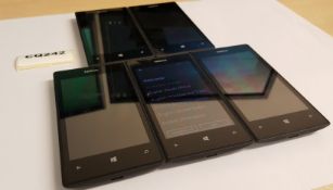 5 x Nokia Lumia 520 Black Smartphones - Ref CQ242