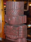 1 x Deceorative Aztec Idol Statue - Dimensions: H74 x W40 x D24cm - CL367 - Ref CQ-FB - Location: Ma