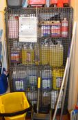1 x Wines / Spirits Lockable Security Cage - H160 x W80 x D40 cms - CL357 - Location: Bolton BL6
