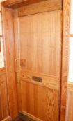 1 x Stunning Internal Sliding Wooden Door Suitable For Disabled User Toilets - Features Disabled/Sli