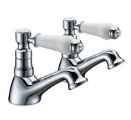 1 x Alfred Victoria Traditional Lever Bath Taps - New & Boxed Stock - Ref: SY-KB01-N