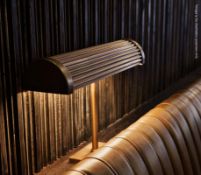 4 x Art Deco Style Table Mounted Lights In Brass