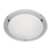 1 x Ex Display Flush 3 Light Flush Ceiling Light Mirror Glass - CL364 - Ref: PAL Edin/2 12620- Locat