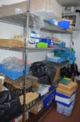 1 x Commercial Kitchen Wire Storage Shelf - 4 Tier - Ref FB197 - H170 x W185 x D60 cms - CL357 -