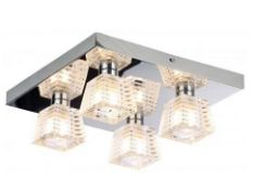 1 x Synergy Aquila (Amalthea) 4 Light Flush - New & Boxed Stock - Ref: SY-FL16098