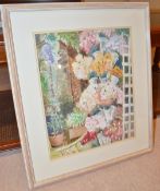 1 x Framed Picture Depicting A Bunch Of Flowers - CL368 - Bowdon WA14 - NO VAT
