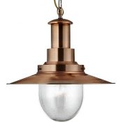 1 x Fisherman XL 1 Light Ceiling Pendant Copper - New Boxed Stock - CL364 - Ref: ERP1- 5301CO - Loca