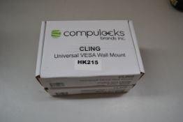 2 x Maclocks UCLGVWMB Cling Universal Security Wall Mount - Ref HK215