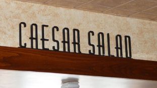 7 x Wooden Signs Suitable For Restaurants, Cafes, Bistros etc - Includes Ceasers Salad, Diavlo,