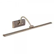 1 x Ex Display LED Switched Picture Light Antique Brass - New Boxed Stock - CL364 - Ref: PAL Edin/2