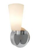 1 x Ex Display Kirby Chrome Glass Wall Light - CL364 - Ref: ERP1- code 12442 - Location: Altrincham