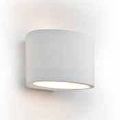 1 x Ex Display Gypsum 1 Light Wall Up/Down Light White Plaster - CL364 - Ref: PAL Edin/3 12551 - Loc