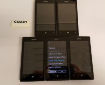 5 x Nokia Lumia 520 Black Smartphones - Ref CQ241