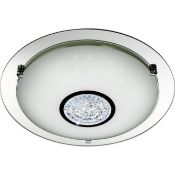 1 x Ex Display Flush 1 Light Ceiling Light Polished Chrome- CL364 - Ref: ERP1- 12629 - Location: Al