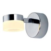 2 x Rhea LED Acrylic Ring Single Wall Light - New Boxed Stock - CL364 - Ref: PAL Edin/1 12423 - Loc