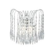 1 x Ex Display Waterfall 2 Light Wall Light Polished Chrome - CL364 - Ref: ERP2- H364 - Location: Al