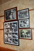 Approx 45 x Various Framed Pictures From American / Italian Themed Restaurant - Various Styles and