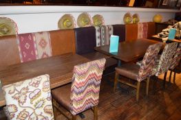 1 x 480cm Length Of Banquette Restaurant Seating Upholstered In A Faux Leather - CL367 - Ref CQ-FB22