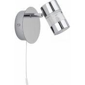 2 x Bubbles 1 Light LED IP44 Spotlight Polished Chrome - New Boxed Stock - CL364 - Ref: PAL Edin/1 4
