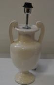 1 x CHELSOM Table Lamp Trophy Shaped In A White Colour - Dimensions: H49/L19cm - New/Unused boxed st