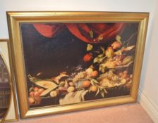 1 x Framed Picture Depicting A Selection Of Fruit - CL368 - Bowdon WA14 - NO VAT