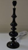 1 x CHELSOM Curvy Table Lamp in Gloss Black - Dimensions:H54/L14 - New/Unused boxed stock - CL001 -