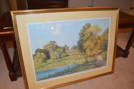 1 x Framed Picture Depicting A Country Scene - CL368 - Bowdon WA14 - NO VAT