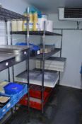 5 x Assorted Chiller Room Storage Shelves - Assorted Sizes - H154/165/180 x W100/150 x D40/60