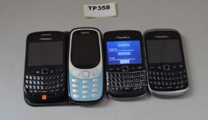 1 x Joblot Of 4 Smartphones - Ref TP358